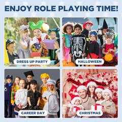 Tepsmigo Costume Size Chart helps parents choose the best fit.