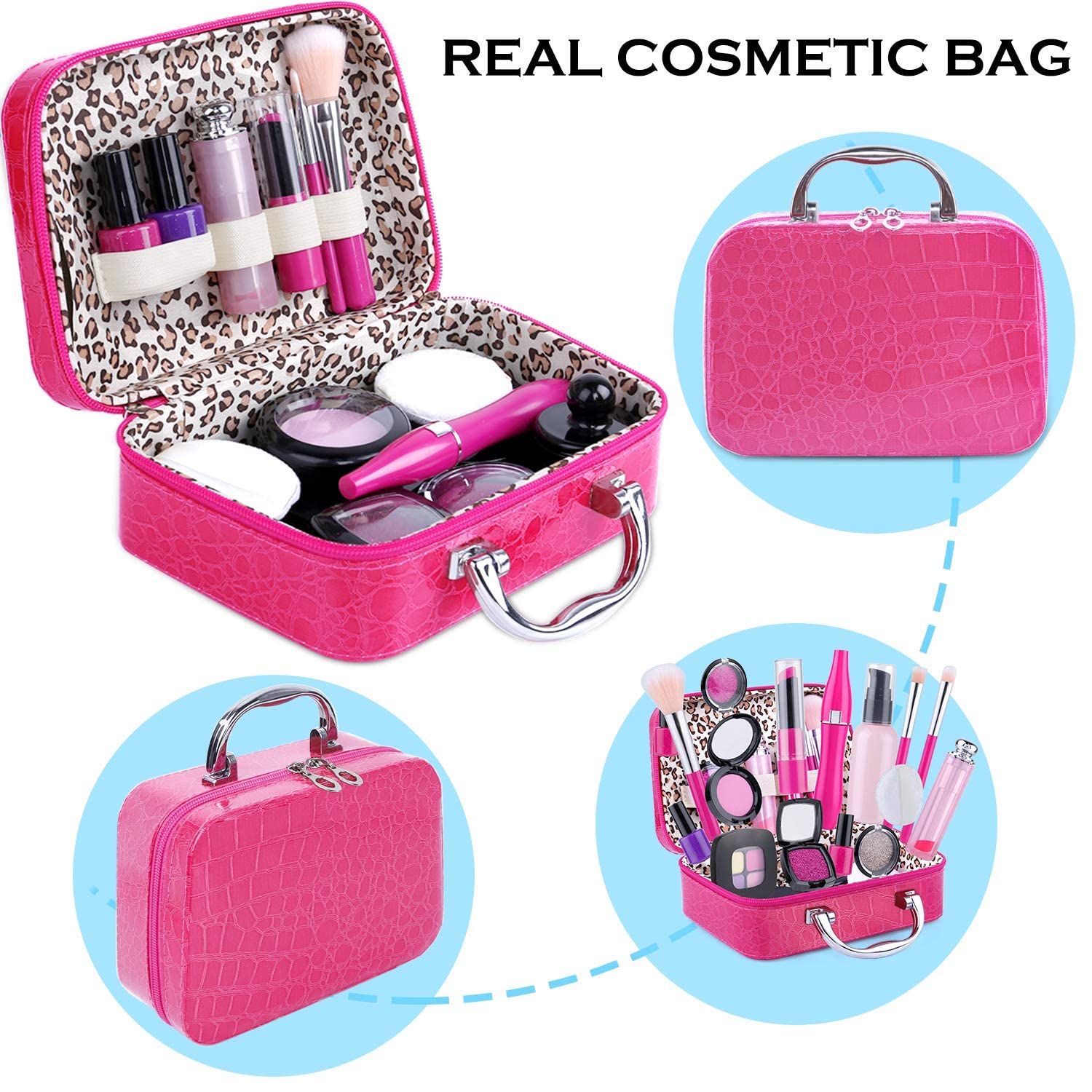 Tepsmigo pretend makeup kit nail polish for colorful, pretend beauty play