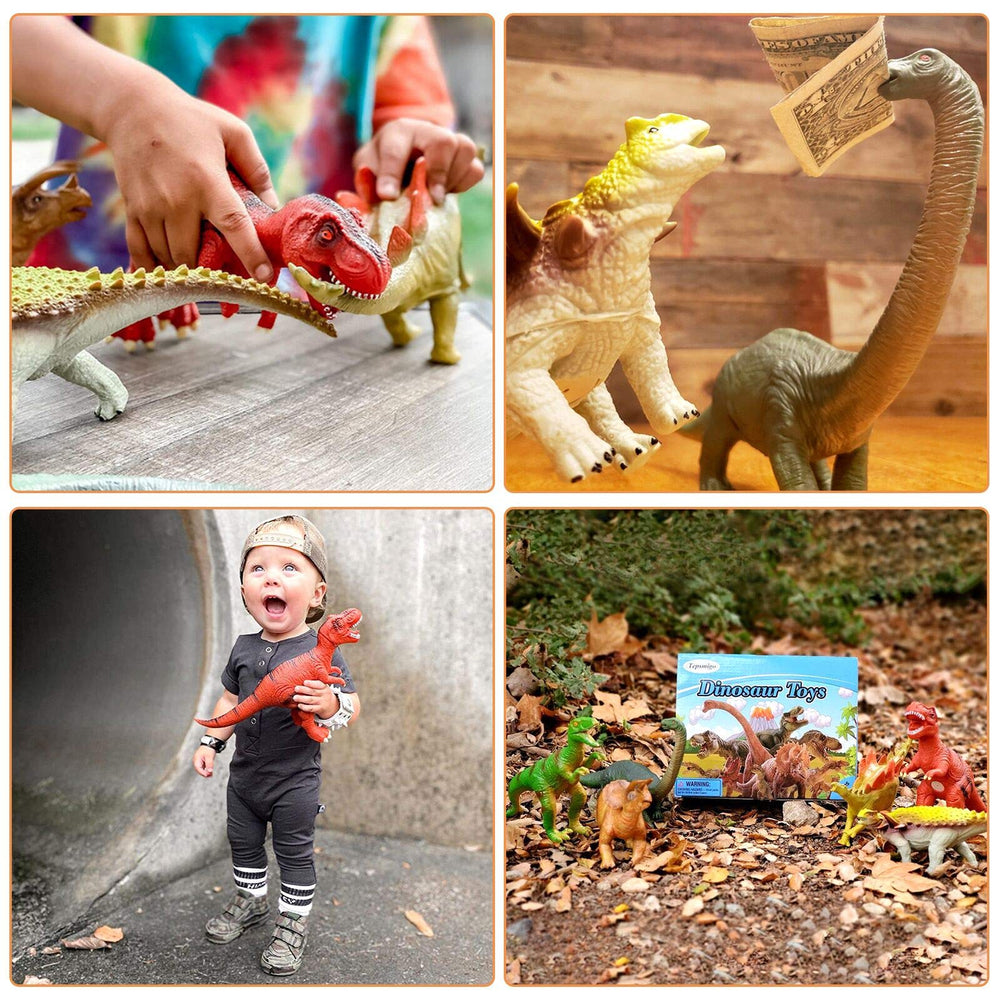 Tepsmigo 6-pack jumbo dinosaurs in a gift-worthy box.