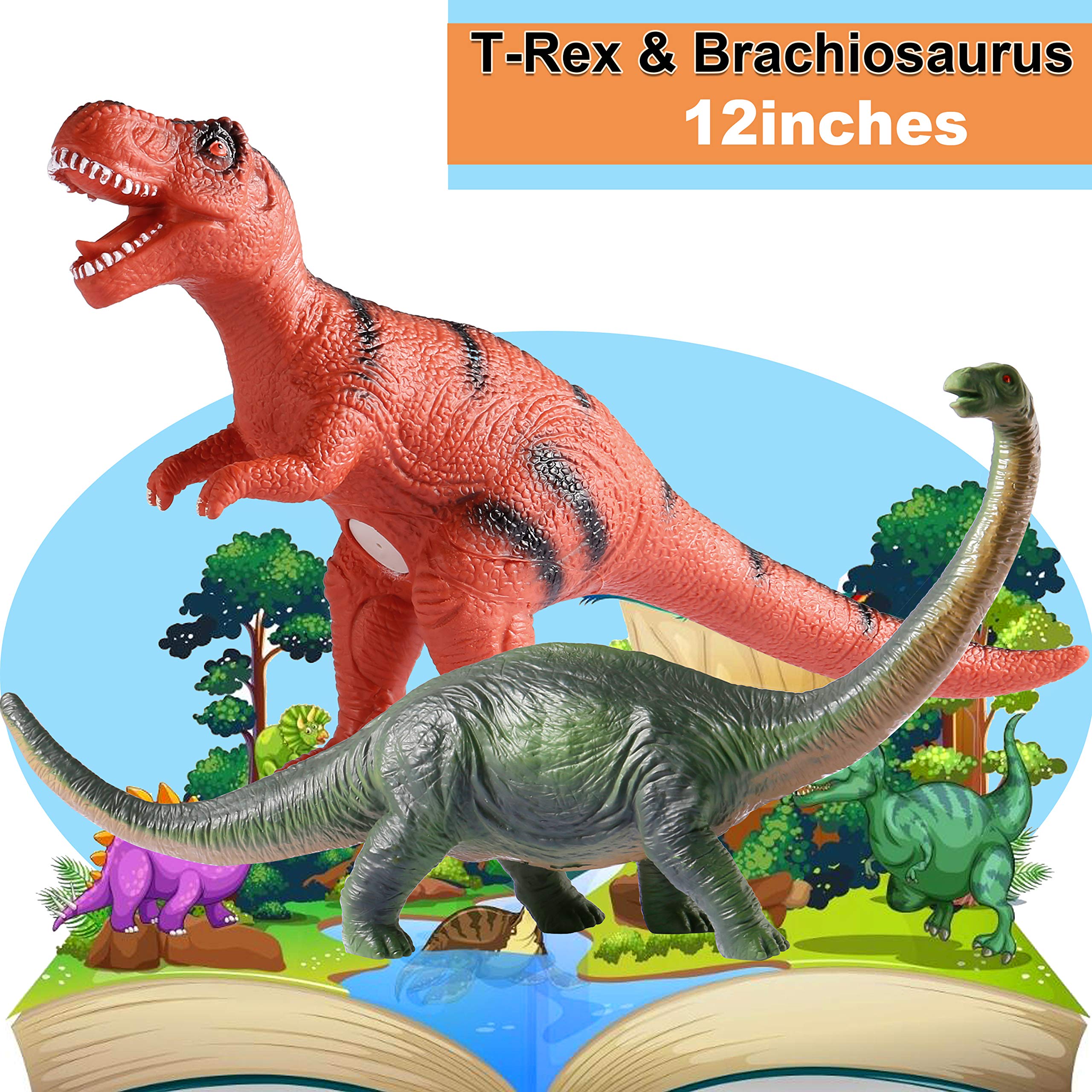 Tepsmigo Triceratops figure highlighting safe, non-toxic material for kids.