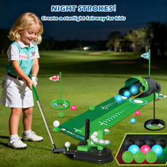 Terramus adjustable clubs shown in three lengths for growth.