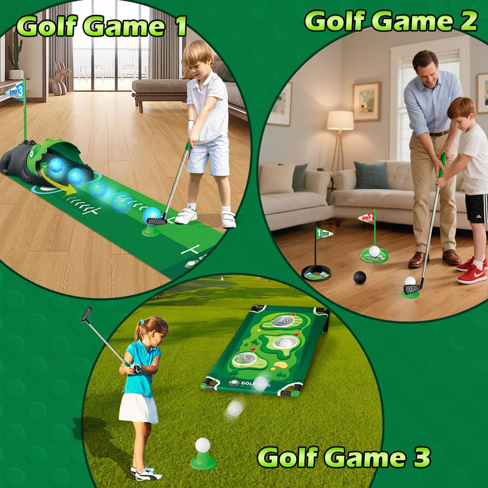 Terramus adjustable toy clubs designed to fit kids aged 2 to 7.