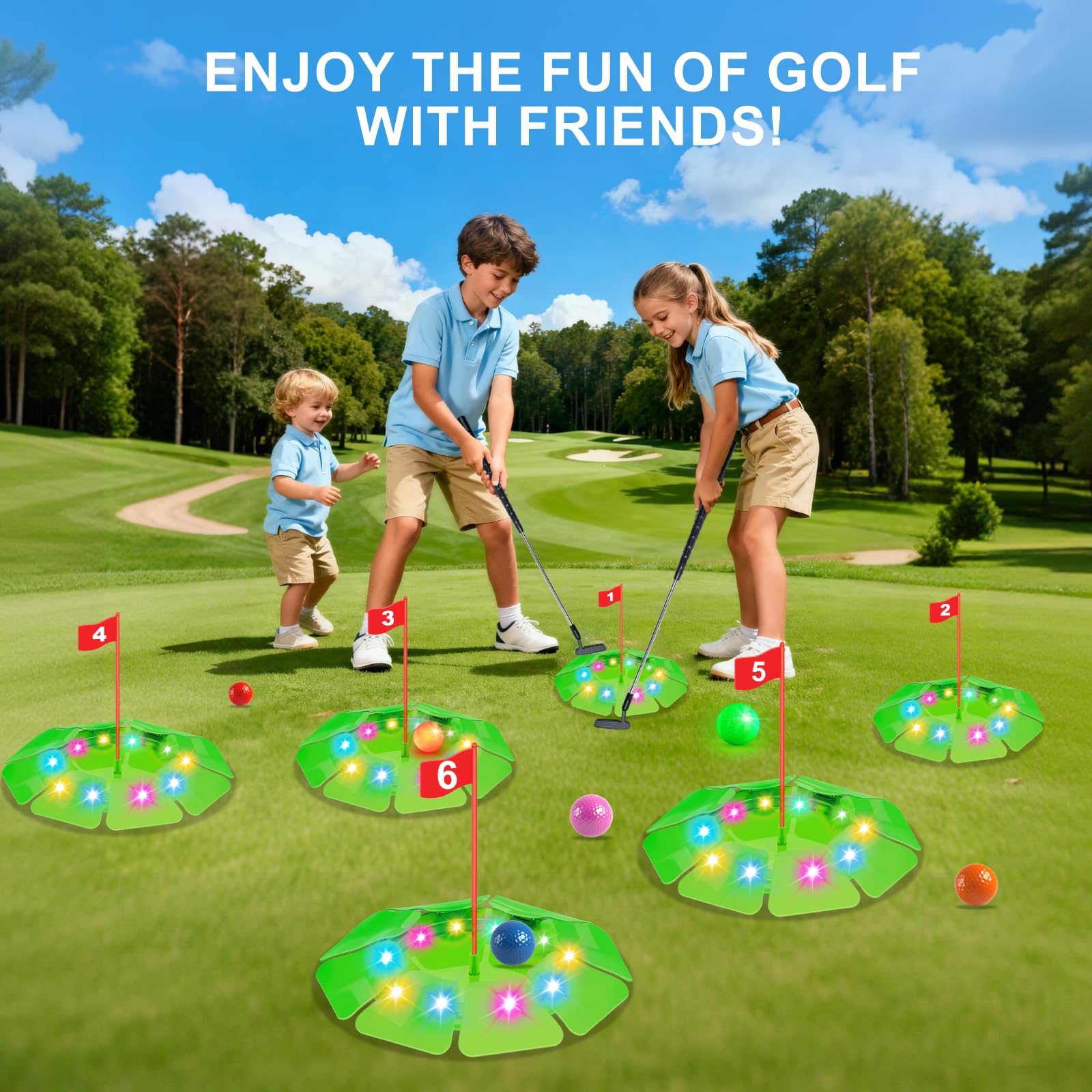 TERRAMUS backyard mini golf course setup for versatile spaces