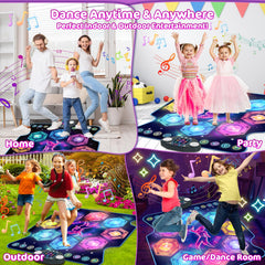 Terramus dance mat with multi-color LED options enhances visual feedback.
