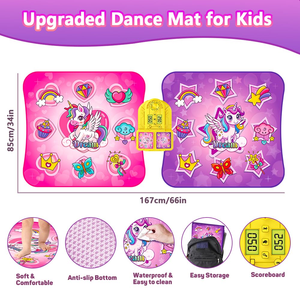 Terramus dance mat light-up pads guide steps during routines.