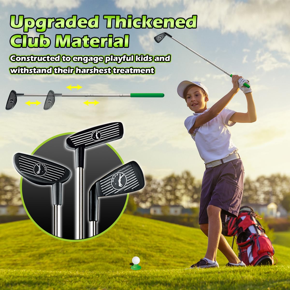 TERRAMUS putting mat enables quick setup for practice sessions.