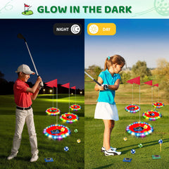 TERRAMUS Bean bags glow, adding a playful toss option indoors or outdoors.