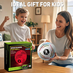 TERRAMUS ball during dusk enhances glow with red and green LEDs