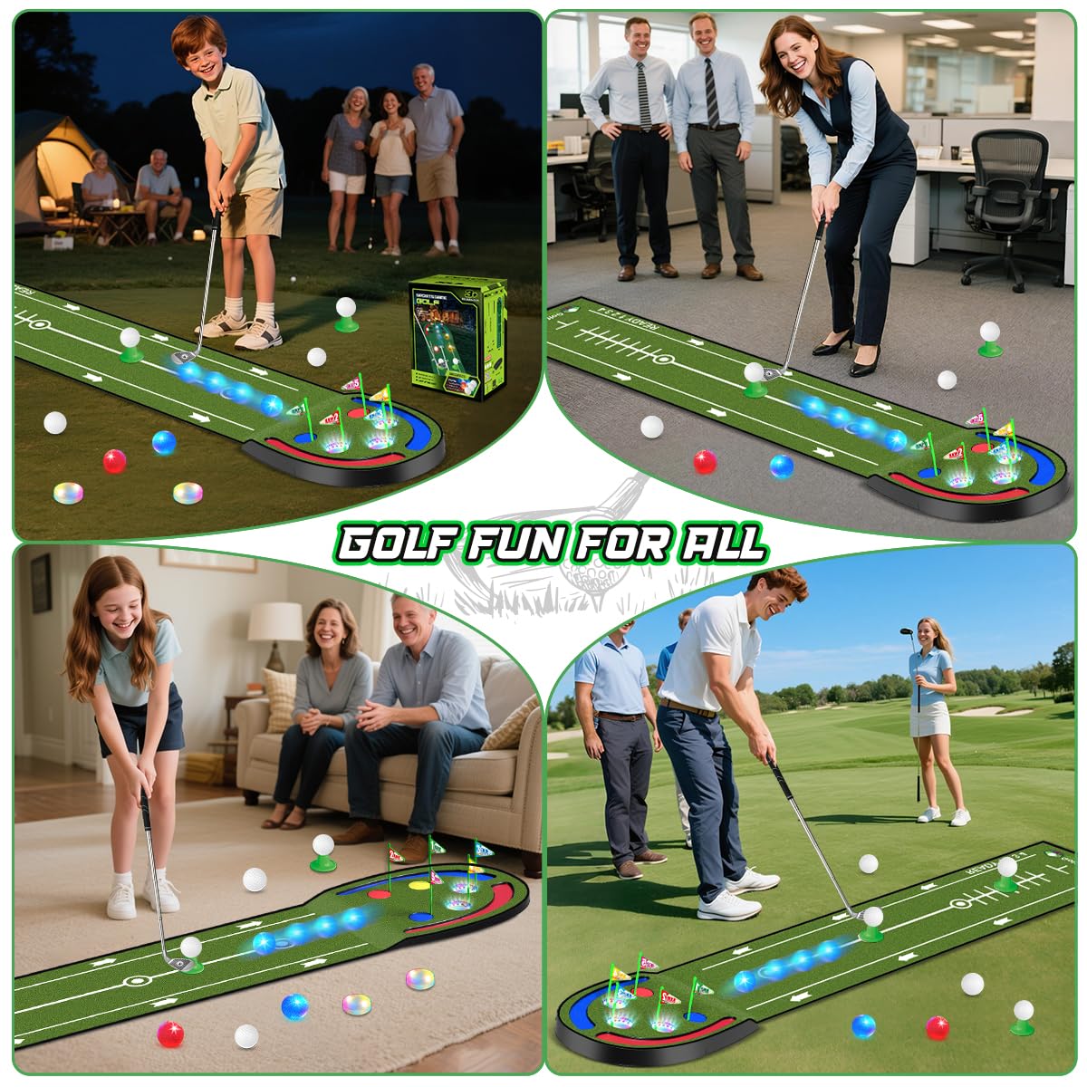 Terramus glow balls and light-up holes promote visible feedback during play.