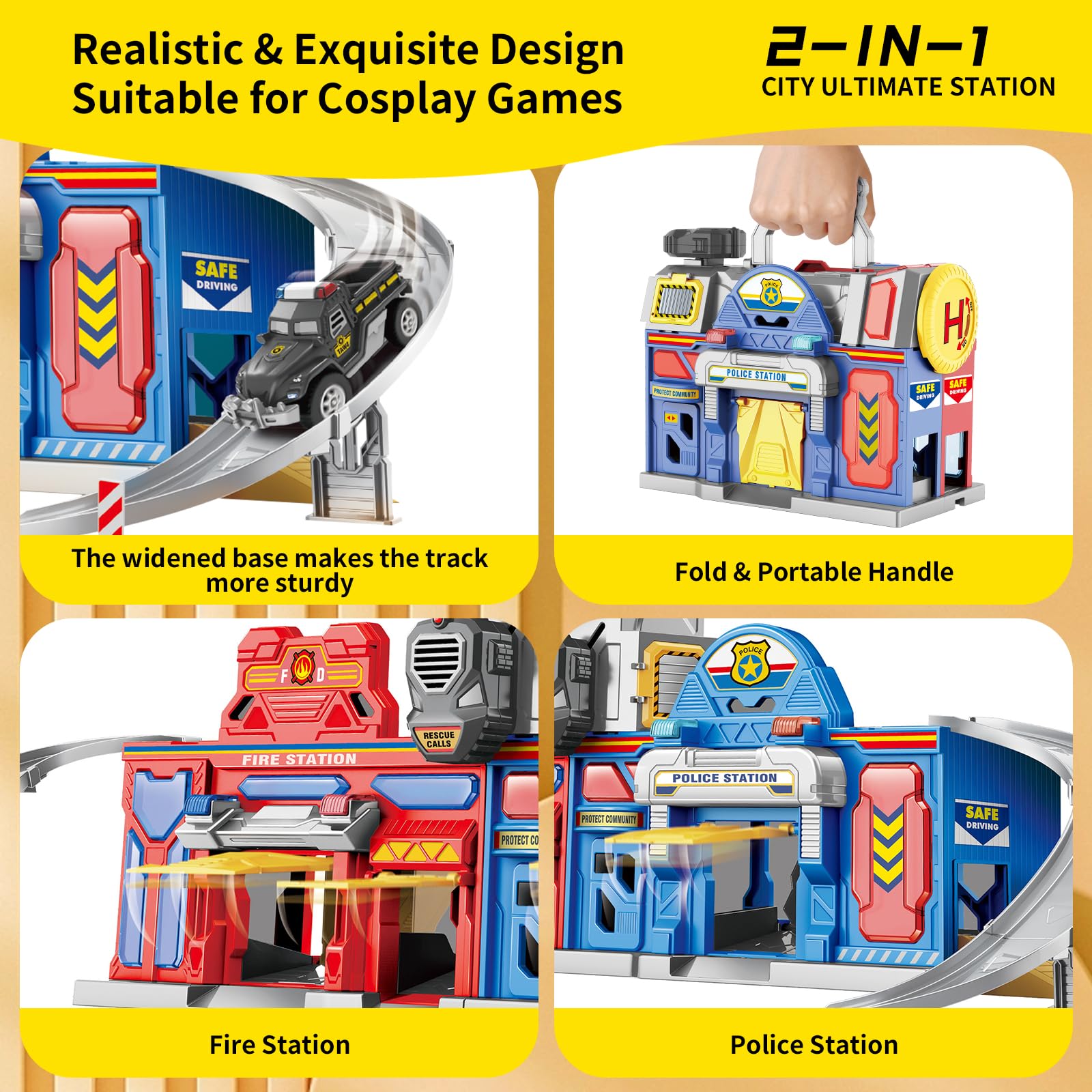 Terrarmus fire truck enabling imaginative emergency response play