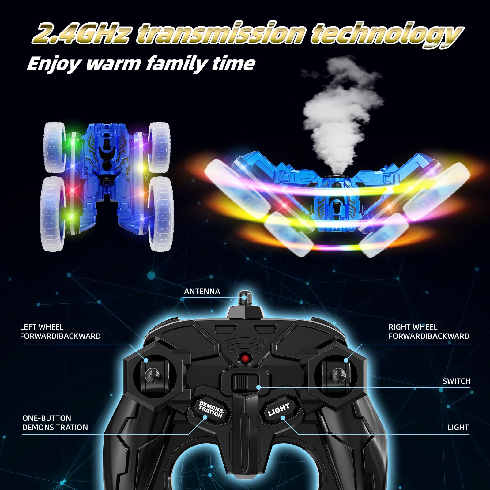 Terucle 24ghz anti-interference remote for smooth multi-car play.