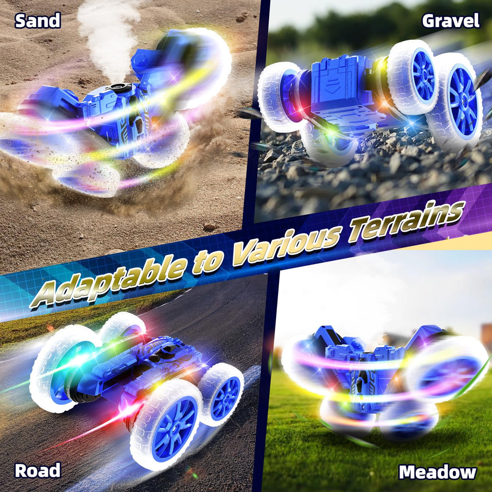 Terucle off-road tires grip sand, grass, and gravel.