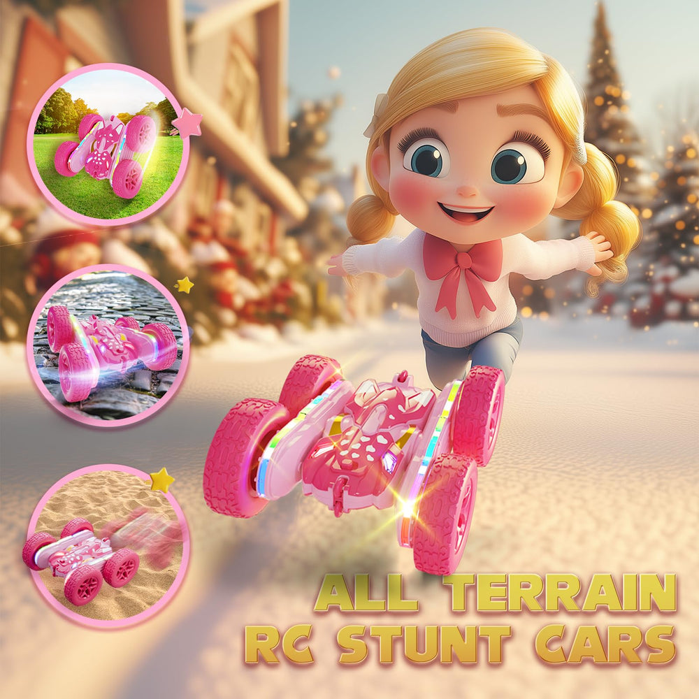 Terucle pink RC car designed for easy operation by kids