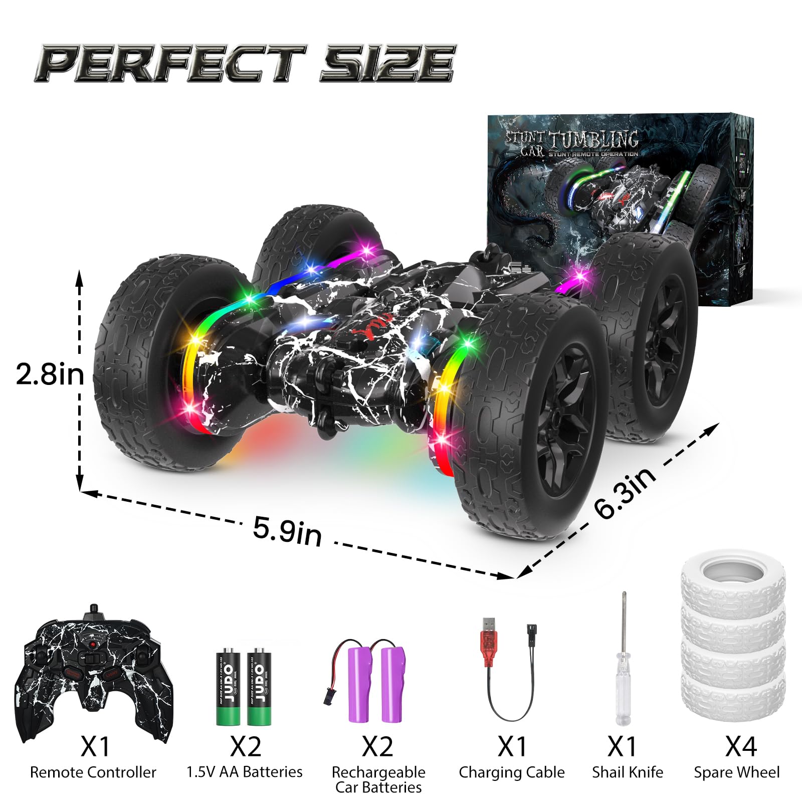 Terucle RC car 2.4GHz remote ensures interference-free multiplayer racing