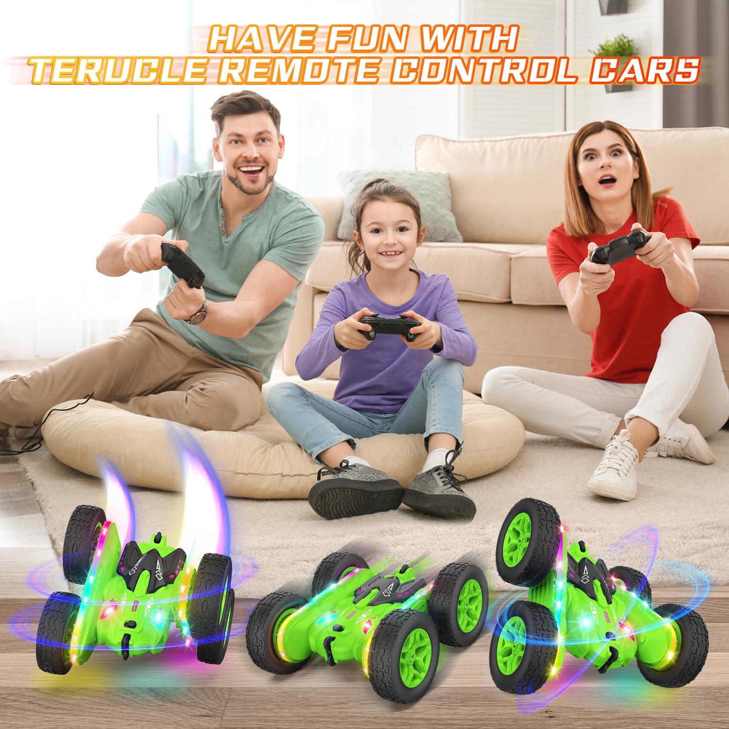 Terucle kid-friendly 2.4GHz controller for smooth, interference-free play.