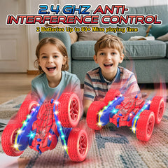 Terucle Spider RC Car headlights illuminate trails for safe outdoor play.