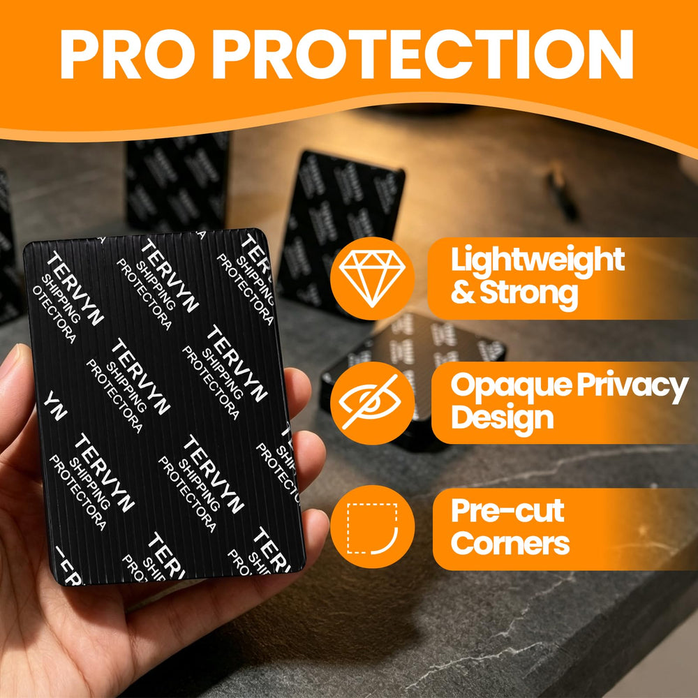 TERVYN protector sliding into standard envelope for postage savings