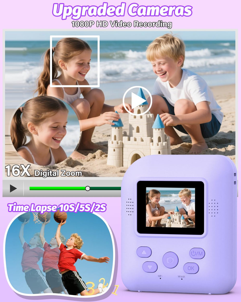 Teslahero Kids Camera captures 1080p video for storytelling on the go