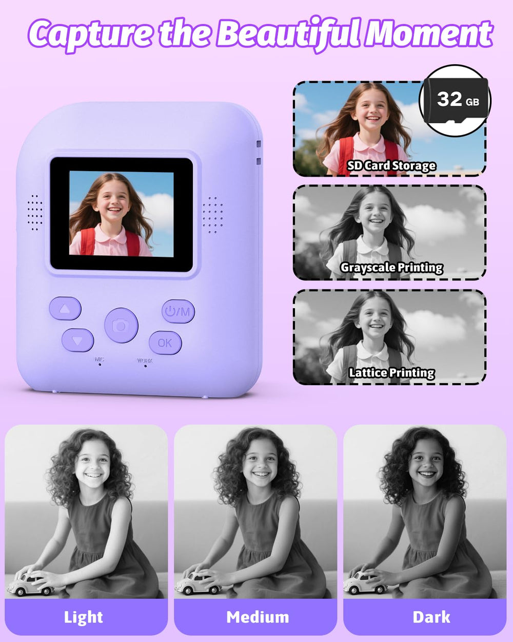 Teslahero Kids Camera forty eight megapixel stills for crisp keepsakes