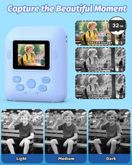 Teslahero Kids Camera prints black-and-white photos instantly.