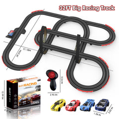 Teslala 32ft race track delivers a spacious circuit with high-speed thrills.