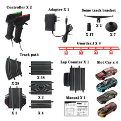 Teslala Slot Car Track 1:43 scale for authentic racing feel.