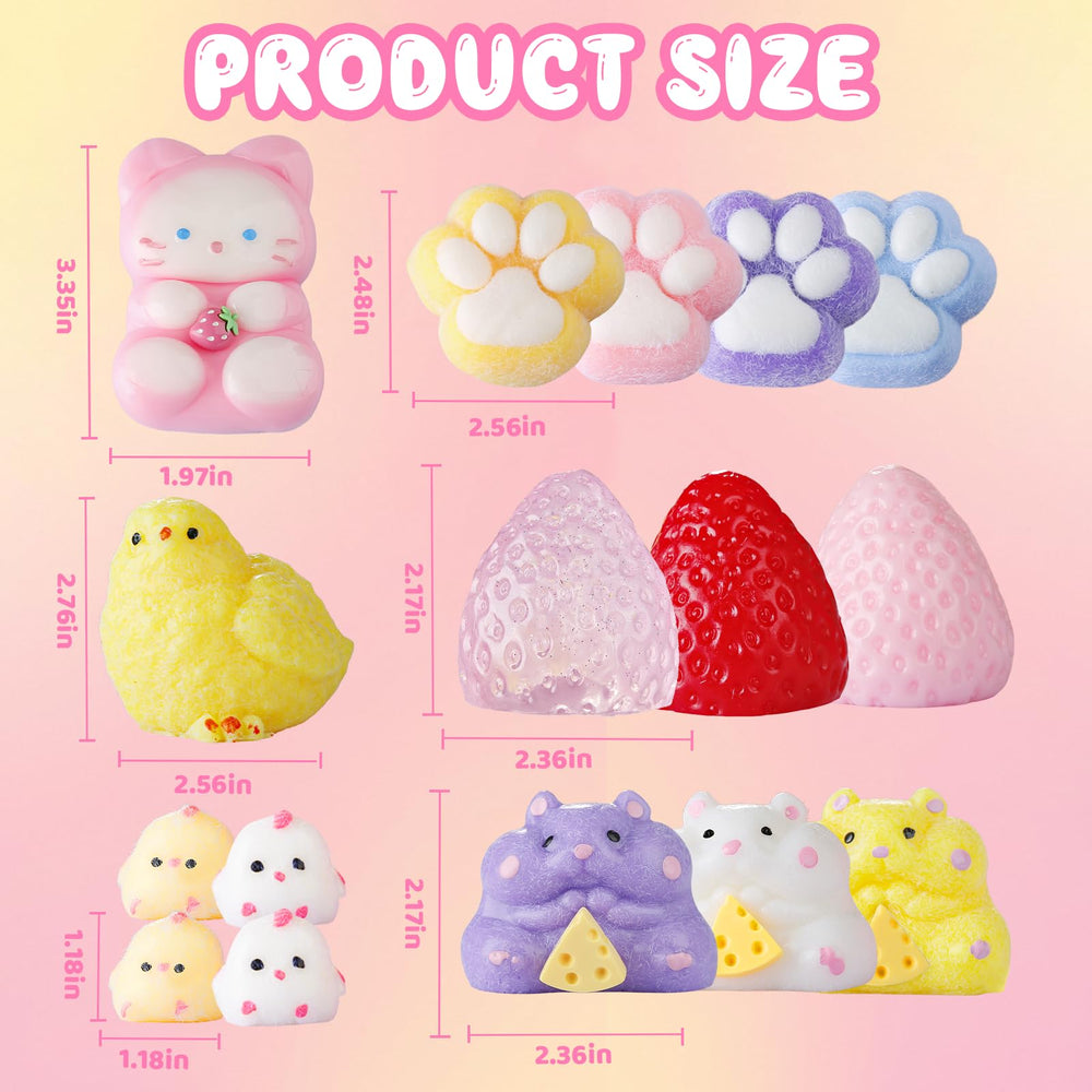 TETEMUN taba squishy cat paw set with vibrant colors for focus