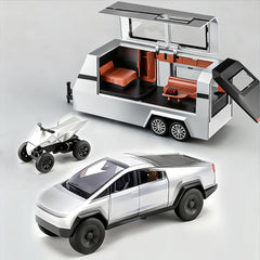 Tetesese Monster Cyber three-vehicle playset enables complete city-road scenes.