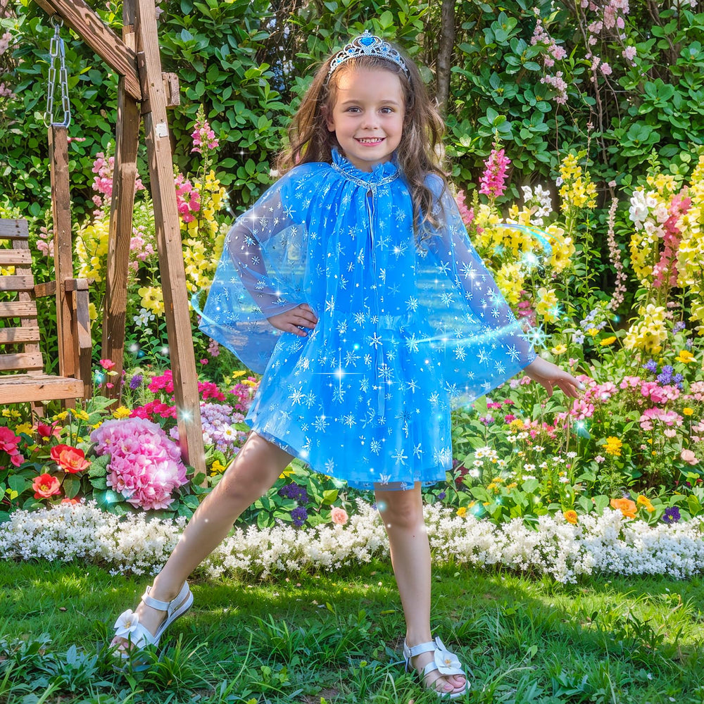 Teuevayl headband completes a polished princess look for daily pretend play