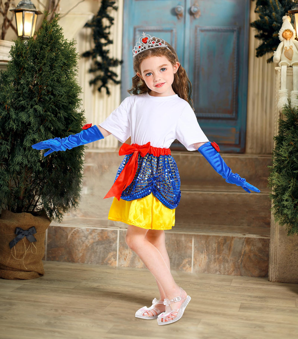 Teuevayl soft fabric princess dress ideal for daily pretend play
