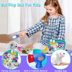 TEUVO plush dog toy offers soft, comforting touch for nurturing play.