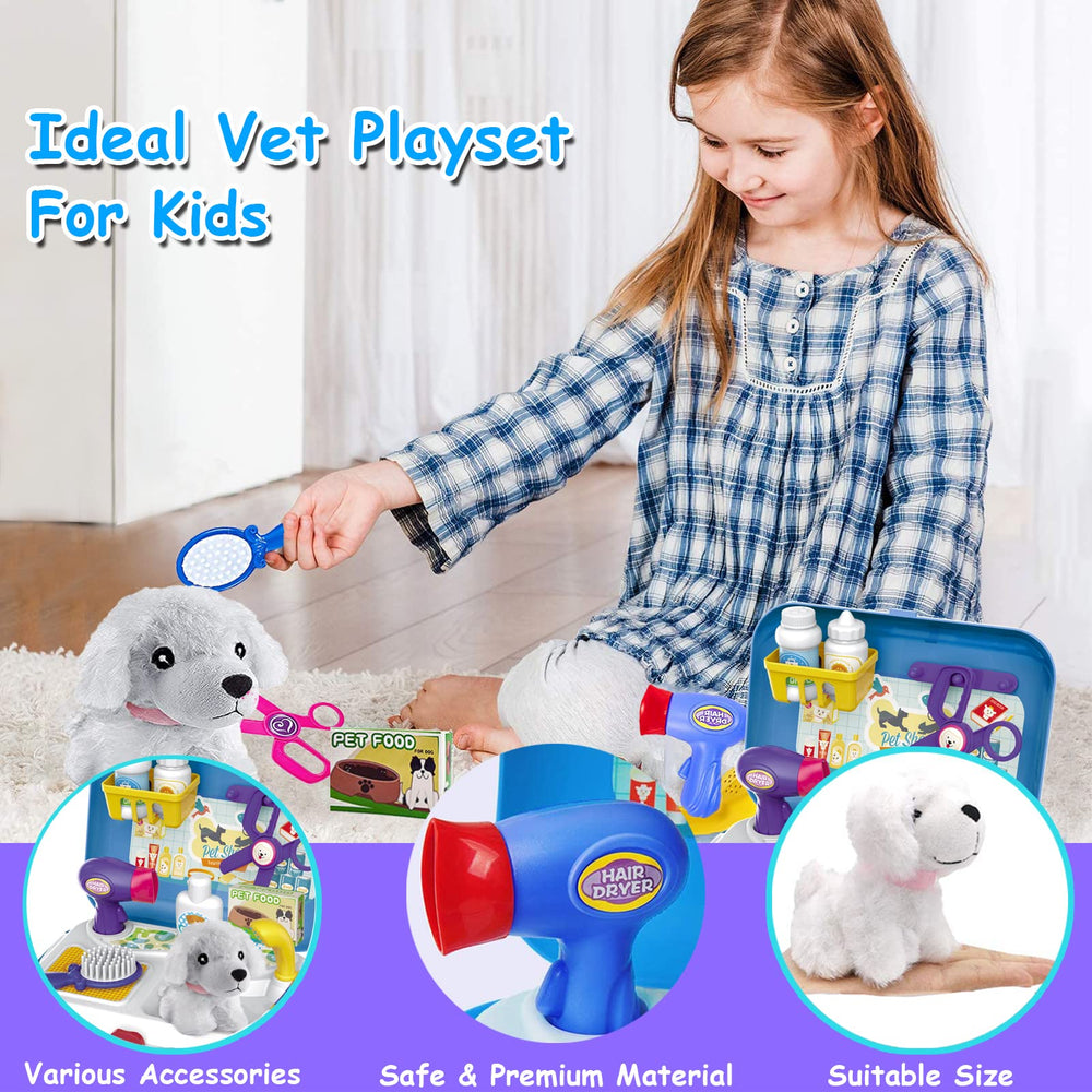 TEUVO Pet Care Playset pet carrier backpack ideal for portable pretend play adventures