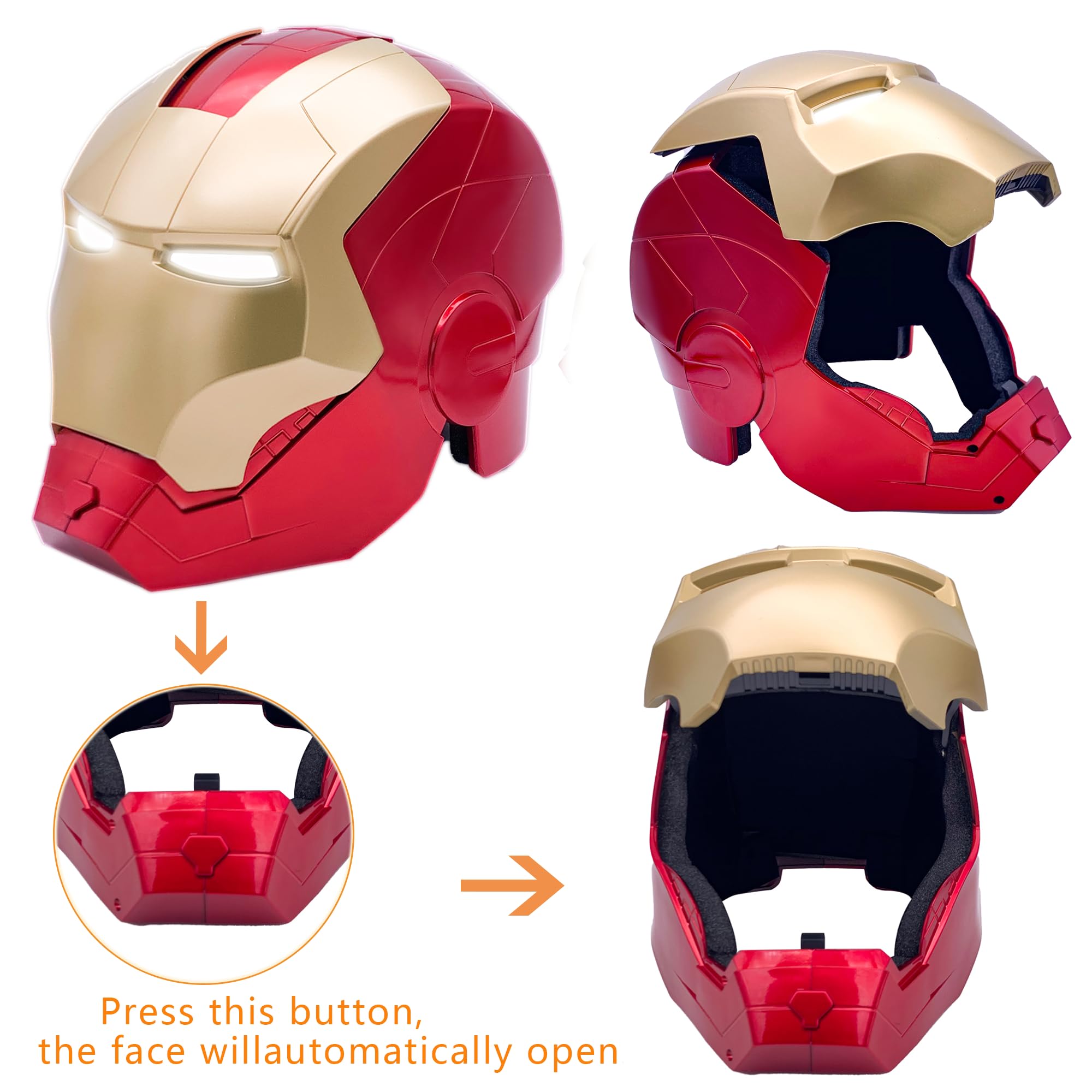 Tevigo LED eyes illuminate cosplay looks for Halloween and events.