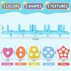 Texviko mold-free bath toys close-up showing one-piece construction
