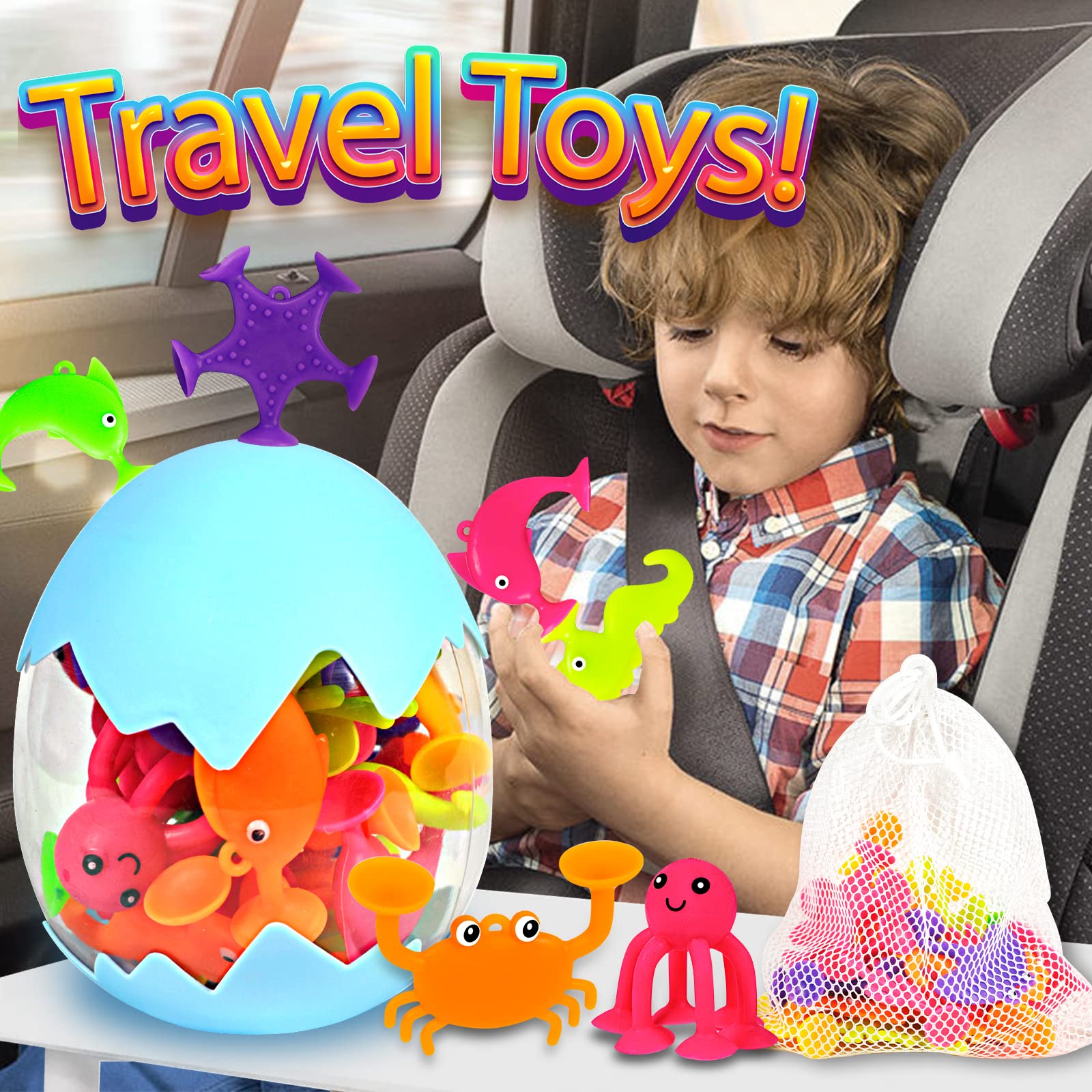 Texviko toys cling to windows for versatile play anywhere, indoors or outdoors.