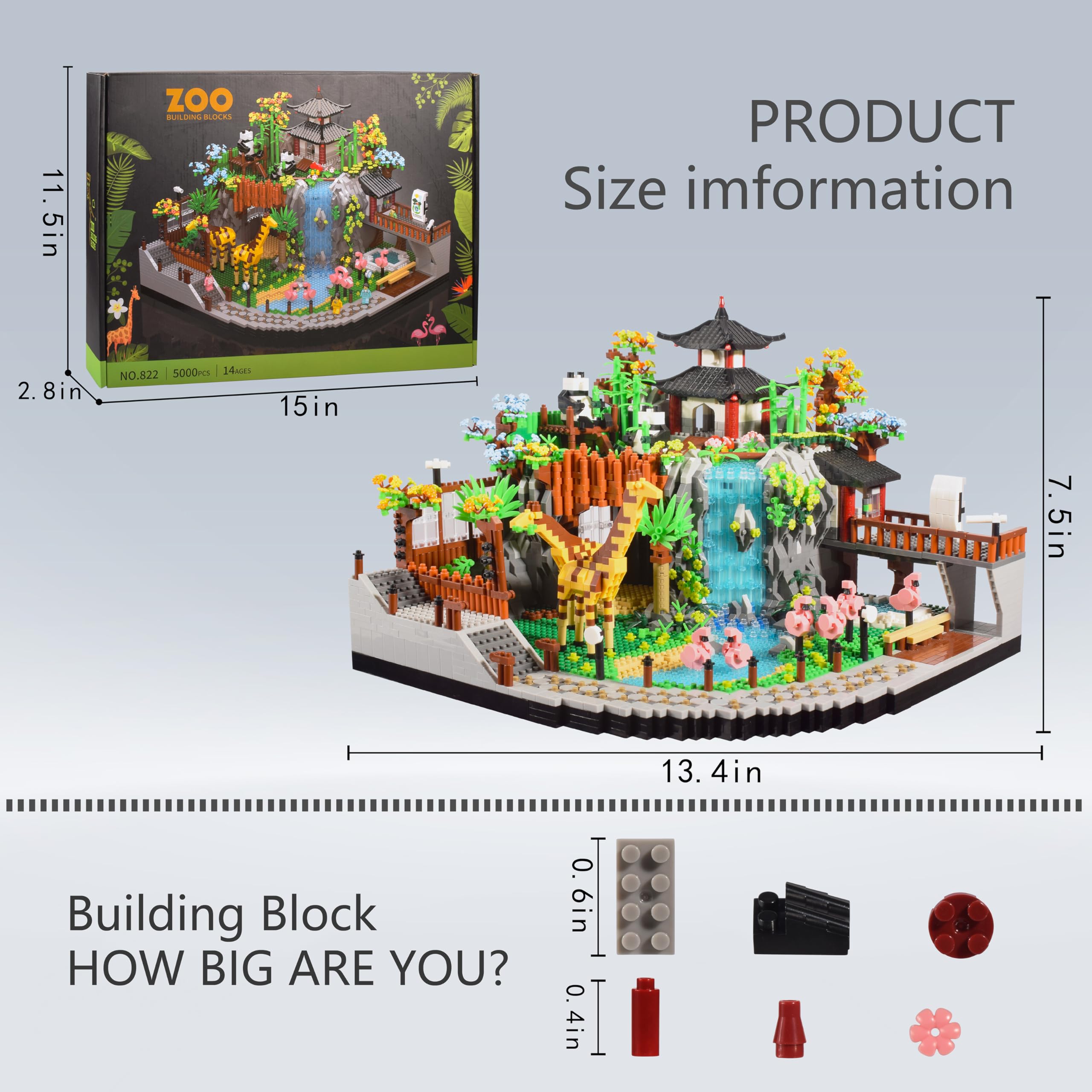 TEXXXIAN Zoo Micro Mini Bricks desert scene with vibrant colors for visual appeal
