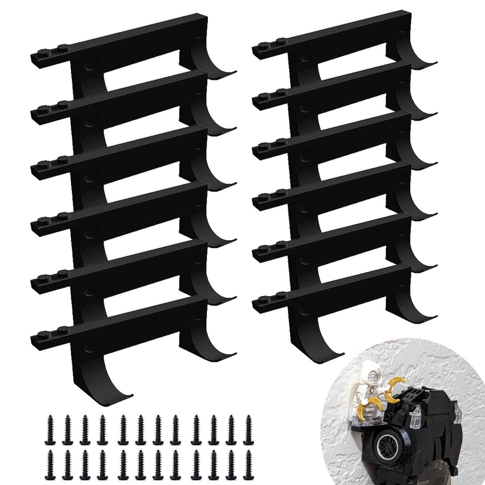 TEYOUYI 12pcs wall mount with base for the pilot on a secure wall display