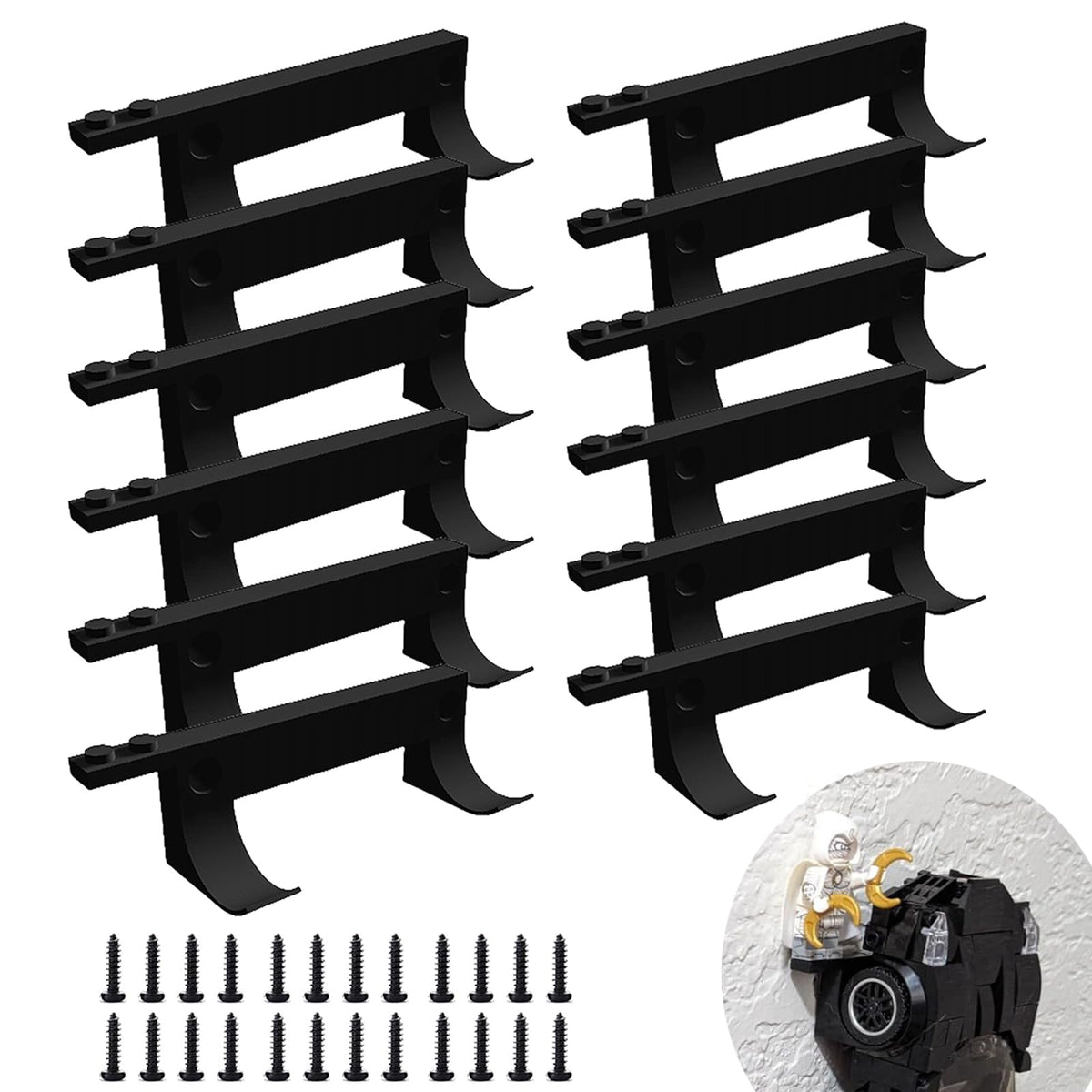 TEYOUYI 12pcs wall mount with base for the pilot on a secure wall display