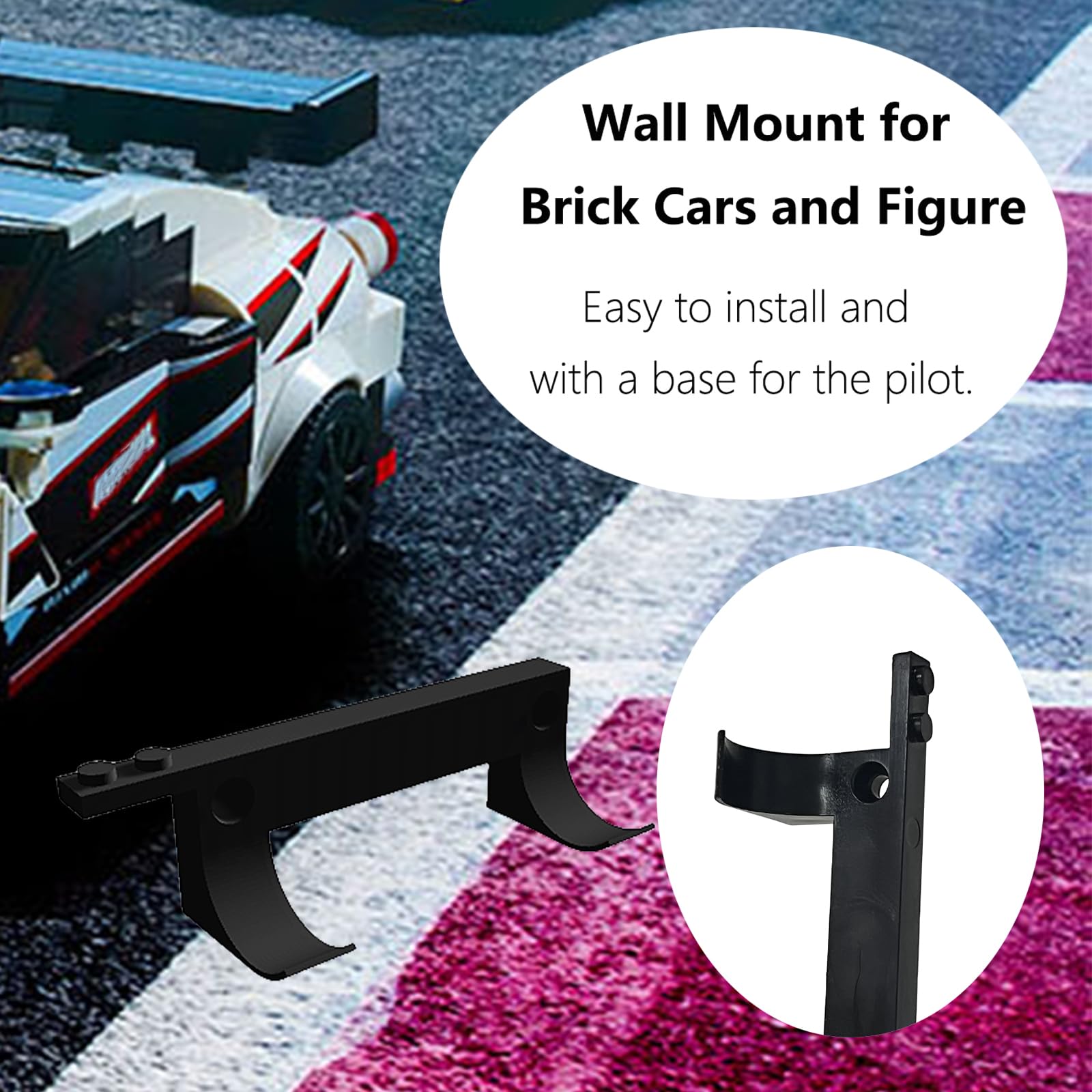 TEYOUYI wall-mount pilot figure holder keeps figures accessible and showcased
