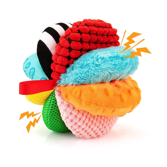 teytoy 8-in-1 sensory ball showing textures for tactile exploration