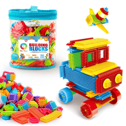 teytoy bristle blocks colorful assembly for creative building and STEM exploration.