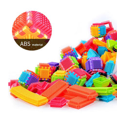 Teytoy bristle blocks set stack-play supports durable, reusable construction fun