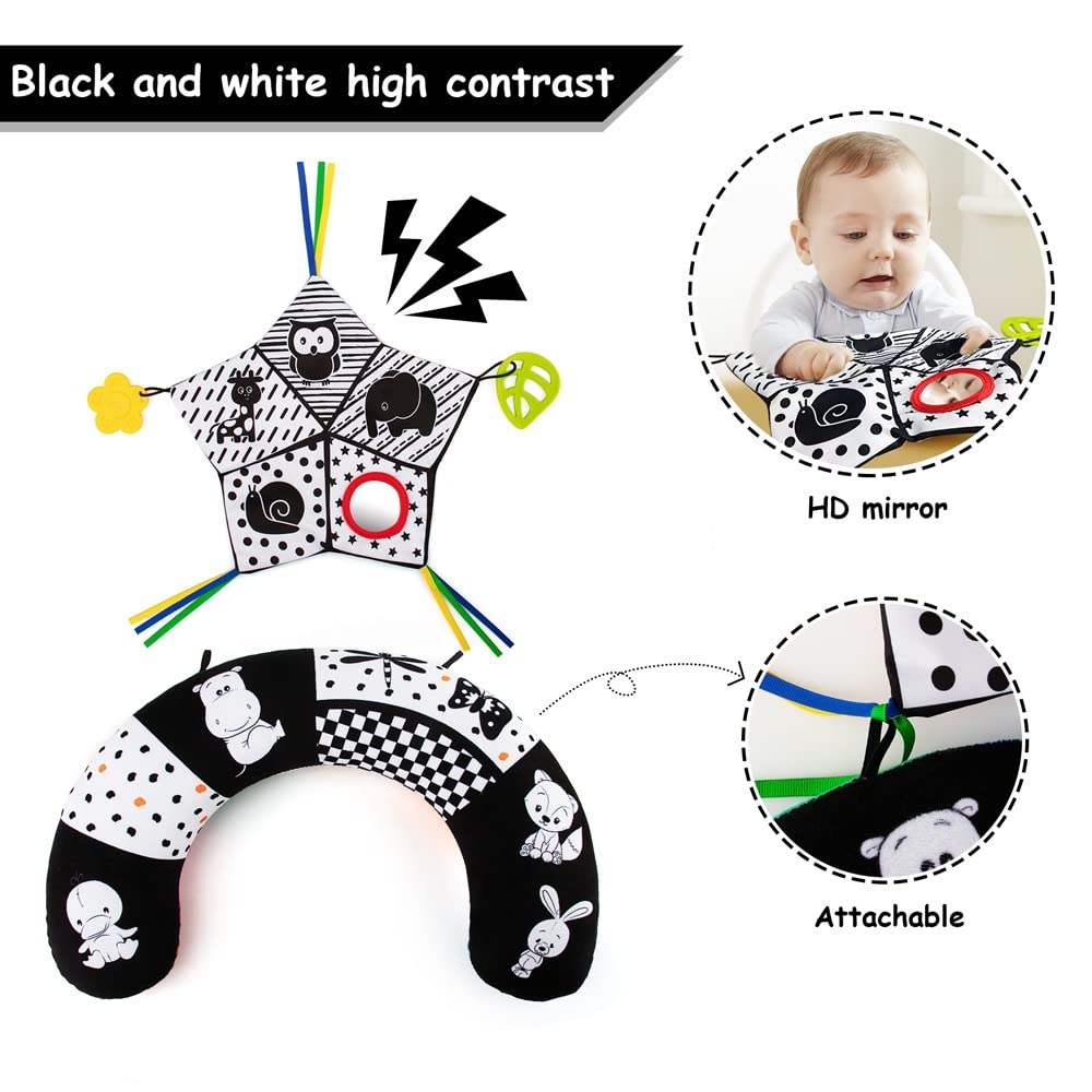 Teytoy high-contrast patterns stimulate newborn vision development.