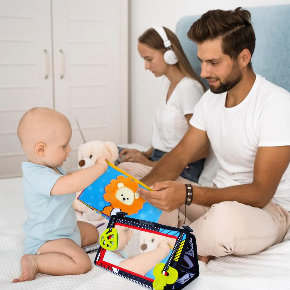 Teytoy high-contrast patterns visuals support early attention during floor time