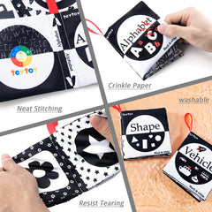 teytoy My First Soft Book vehicle cloth book – motor skills through grabbing and turning