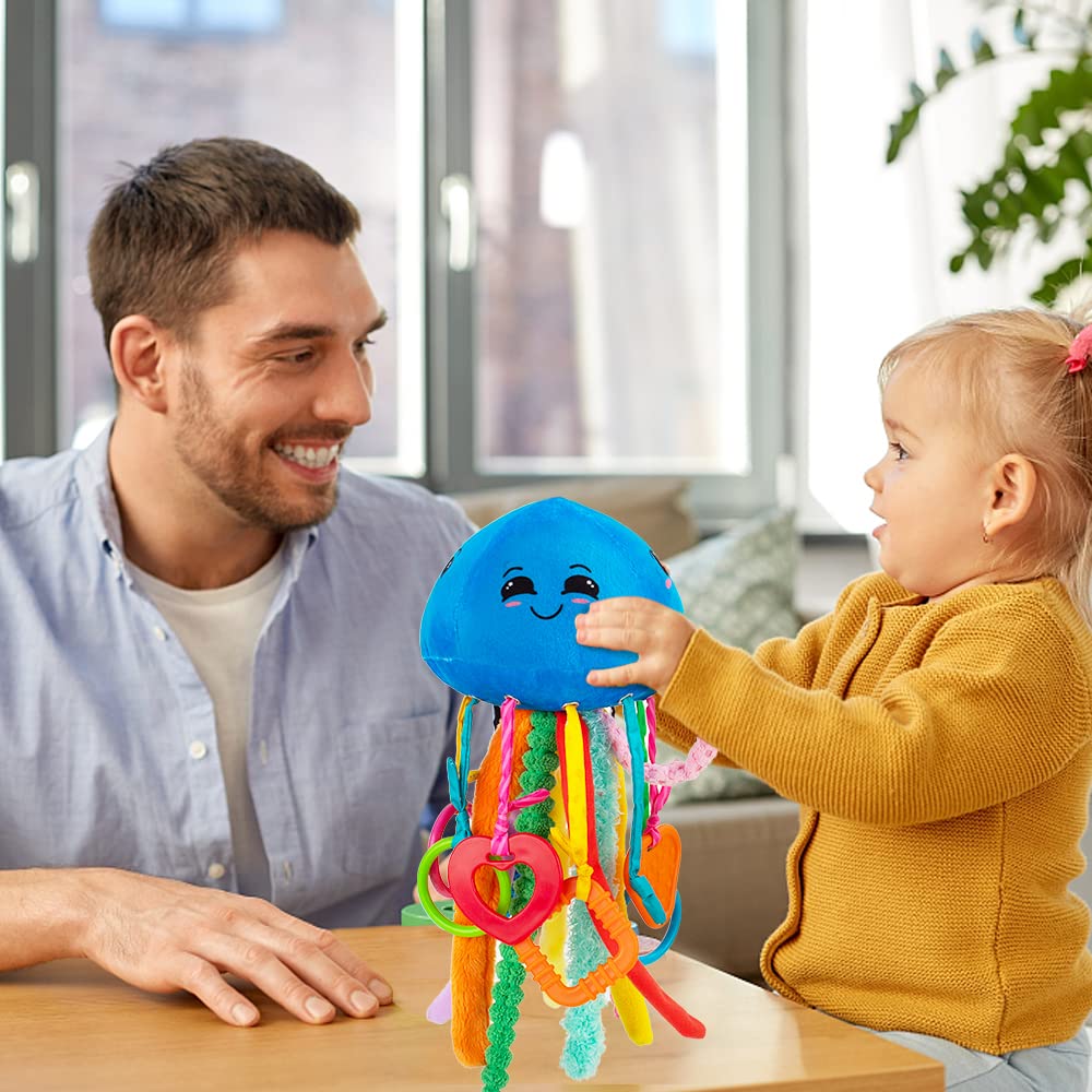 teytoy jellyfish hanging toy design fits car seats and strollers