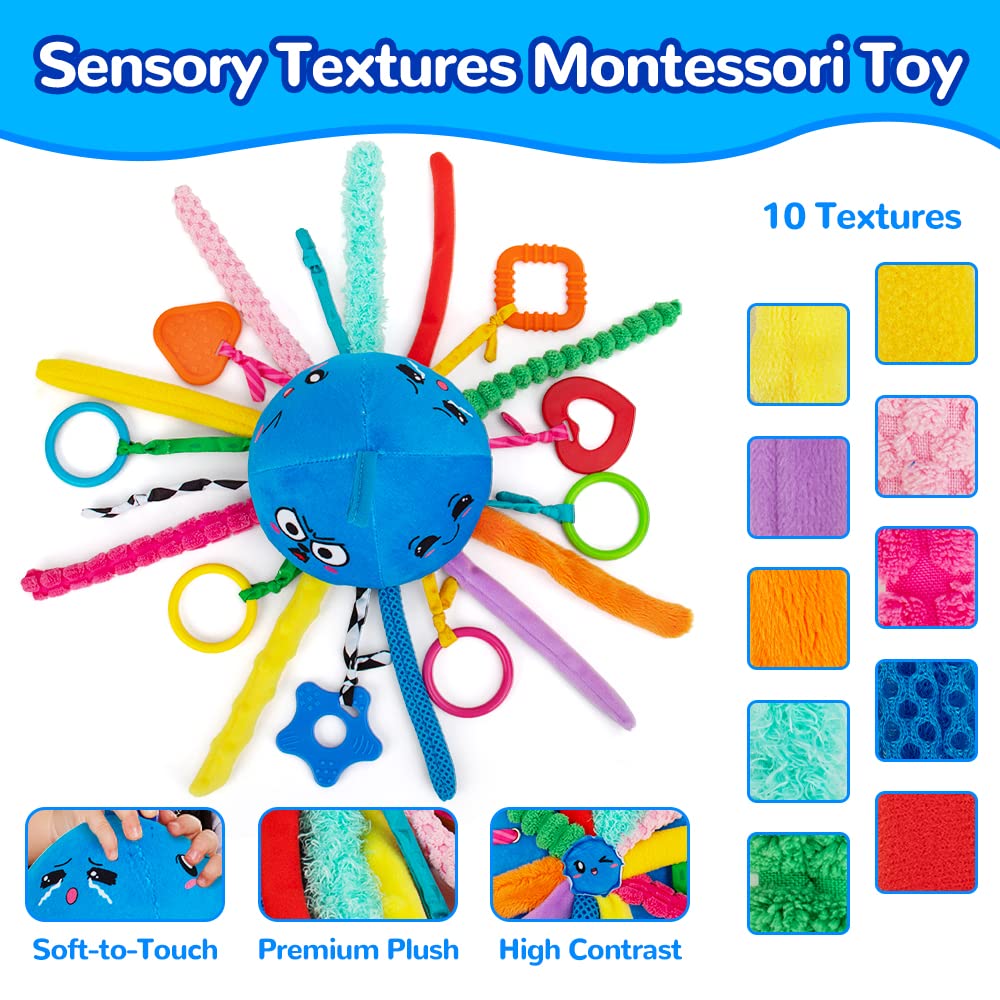 teytoy jellyfish corduroy texture encourages grip and fine motor play