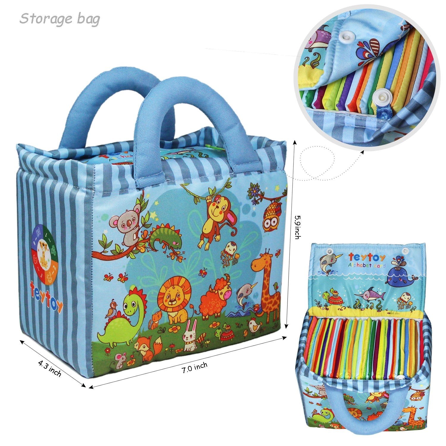 TEYTOY Zoo Series animal illustrations support recognition and imagination