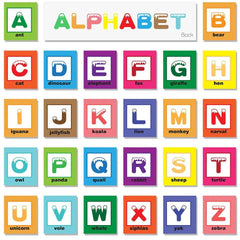 TEYTOY Zoo Series colorful letters on soft cards for learning