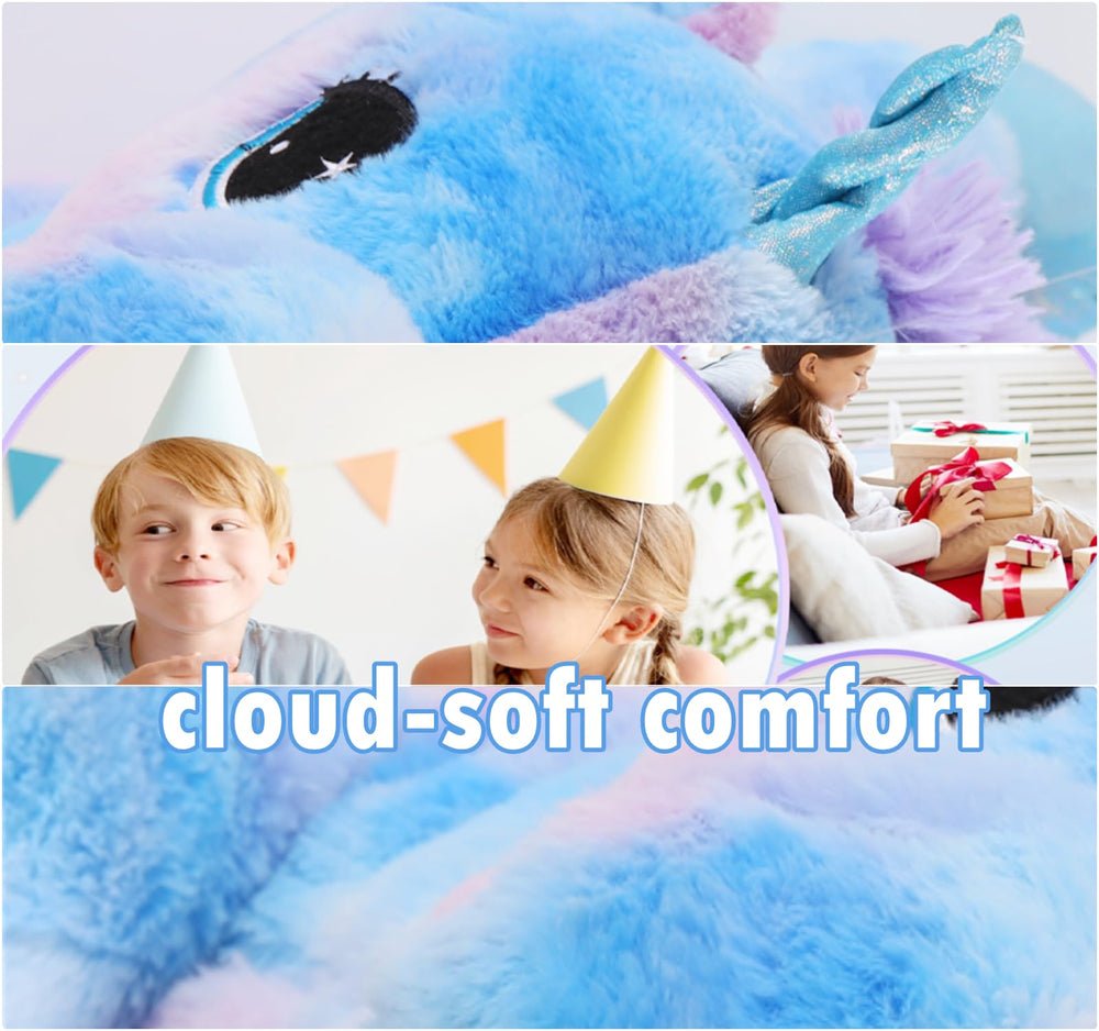 Tezituor unicorn plush features reinforced seams for long-lasting hugs.